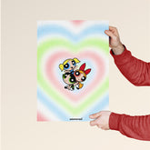 Powerpuff Girls Heart Poster | Blossom Bubbles Buttercup Art